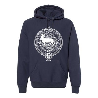 Sanctus Agnus Dei Lamb God Catholic Traditional Latin Mass Premium Hoodie