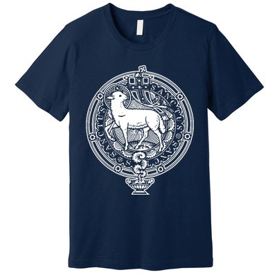 Sanctus Agnus Dei Lamb God Catholic Traditional Latin Mass Premium T-Shirt