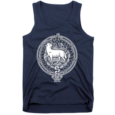 Sanctus Agnus Dei Lamb God Catholic Traditional Latin Mass Tank Top