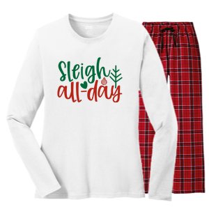 Sleigh All Day Women's Long Sleeve Flannel Pajama Set 