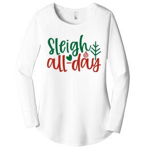 Sleigh All Day Women's Perfect Tri Tunic Long Sleeve Shirt