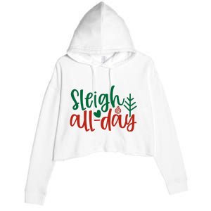 Sleigh All Day Crop Fleece Hoodie