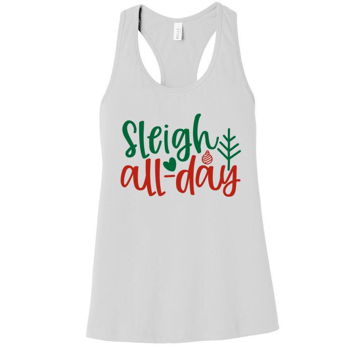 Sleigh All Day Women's Racerback Tank