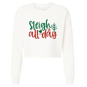 Sleigh All Day Cropped Pullover Crew