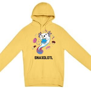 Snaxolotl Axolotl Donuts Cupcakes Candy Junk Food Premium Pullover Hoodie