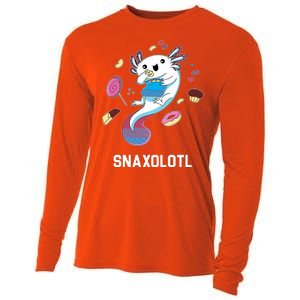 Snaxolotl Axolotl Donuts Cupcakes Candy Junk Food Cooling Performance Long Sleeve Crew