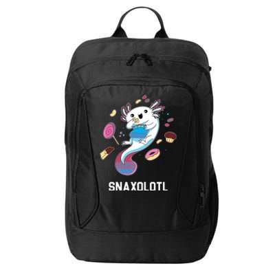 Snaxolotl Axolotl Donuts Cupcakes Candy Junk Food City Backpack