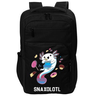 Snaxolotl Axolotl Donuts Cupcakes Candy Junk Food Impact Tech Backpack