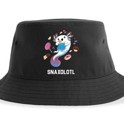 Snaxolotl Axolotl Donuts Cupcakes Candy Junk Food Sustainable Bucket Hat