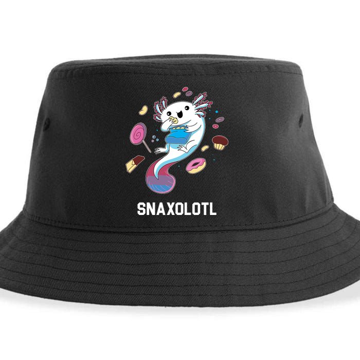 Snaxolotl Axolotl Donuts Cupcakes Candy Junk Food Sustainable Bucket Hat
