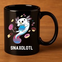 Snaxolotl Axolotl Donuts Cupcakes Candy Junk Food 11oz C Handle Ceramic Mug