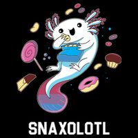 Snaxolotl Axolotl Donuts Cupcakes Candy Junk Food Drawstring Bag