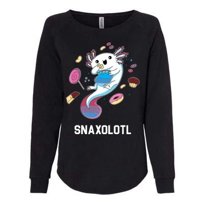 Snaxolotl Axolotl Donuts Cupcakes Candy Junk Food Womens California Wash Sweatshirt