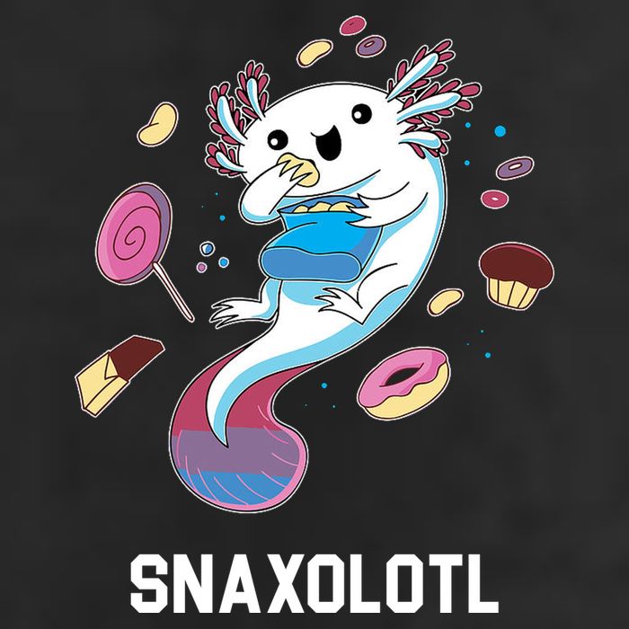 Snaxolotl Axolotl Donuts Cupcakes Candy Junk Food 25L Jumbo Tote