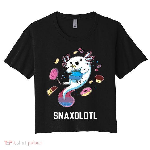 Snaxolotl Axolotl Donuts Cupcakes Candy Junk Food Crop Top