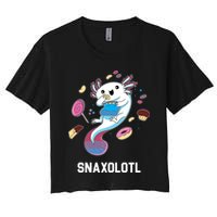 Snaxolotl Axolotl Donuts Cupcakes Candy Junk Food Crop Top