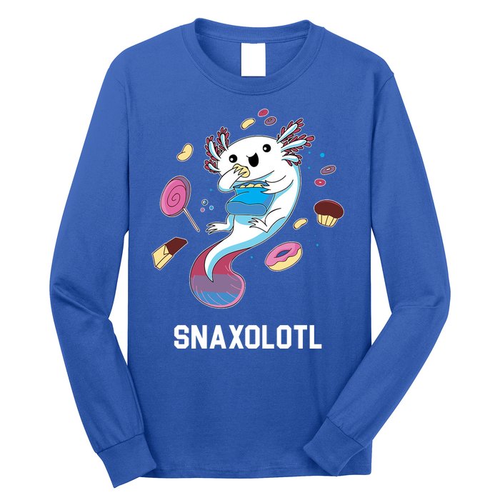 Snaxolotl Axolotl Donuts Cupcakes Candy Junk Food Long Sleeve Shirt