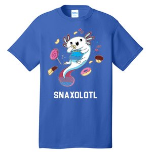 Snaxolotl Axolotl Donuts Cupcakes Candy Junk Food Tall T-Shirt