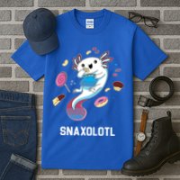 Snaxolotl Axolotl Donuts Cupcakes Candy Junk Food Tall T-Shirt