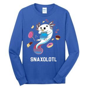 Snaxolotl Axolotl Donuts Cupcakes Candy Junk Food Tall Long Sleeve T-Shirt