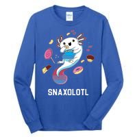 Snaxolotl Axolotl Donuts Cupcakes Candy Junk Food Tall Long Sleeve T-Shirt