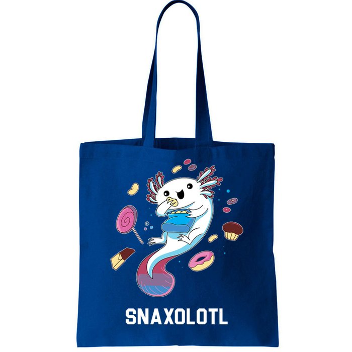 Snaxolotl Axolotl Donuts Cupcakes Candy Junk Food Tote Bag