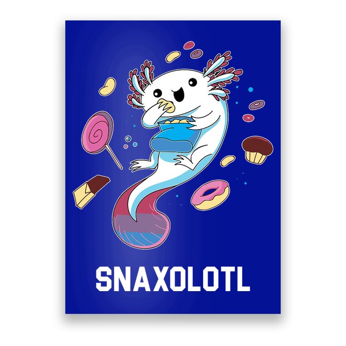 Snaxolotl Axolotl Donuts Cupcakes Candy Junk Food Poster