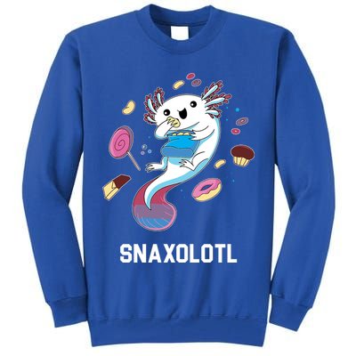 Snaxolotl Axolotl Donuts Cupcakes Candy Junk Food Tall Sweatshirt