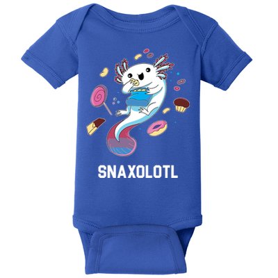 Snaxolotl Axolotl Donuts Cupcakes Candy Junk Food Baby Bodysuit
