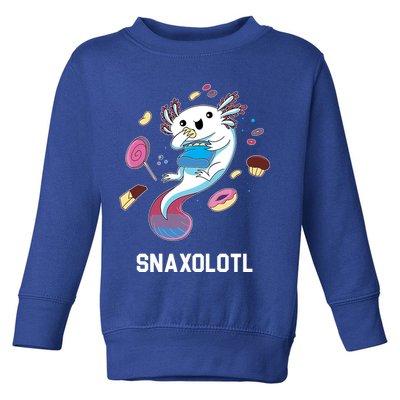 Snaxolotl Axolotl Donuts Cupcakes Candy Junk Food Toddler Sweatshirt