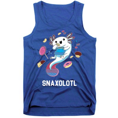Snaxolotl Axolotl Donuts Cupcakes Candy Junk Food Tank Top