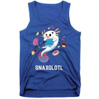 Snaxolotl Axolotl Donuts Cupcakes Candy Junk Food Tank Top