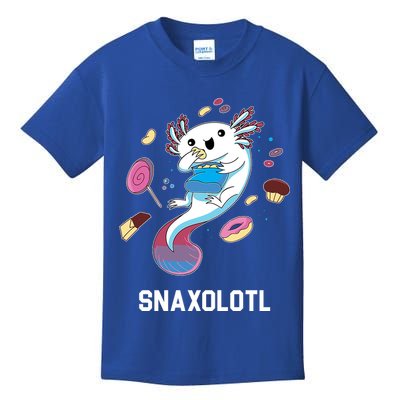 Snaxolotl Axolotl Donuts Cupcakes Candy Junk Food Kids T-Shirt