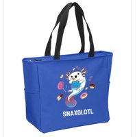 Snaxolotl Axolotl Donuts Cupcakes Candy Junk Food Zip Tote Bag