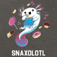 Snaxolotl Axolotl Donuts Cupcakes Candy Junk Food Cotton Canvas Backpack