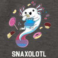 Snaxolotl Axolotl Donuts Cupcakes Candy Junk Food Vector Backpack