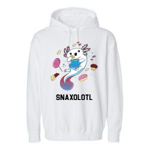 Snaxolotl Axolotl Donuts Cupcakes Candy Junk Food Garment-Dyed Fleece Hoodie