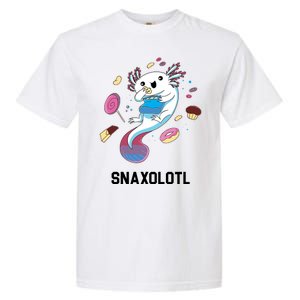 Snaxolotl Axolotl Donuts Cupcakes Candy Junk Food Garment-Dyed Heavyweight T-Shirt