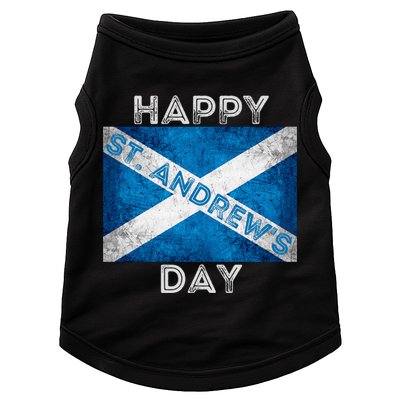 St Andrews Day Scotland Flag Scottish Happy Tartan Army Meaningful Gift Doggie Tank