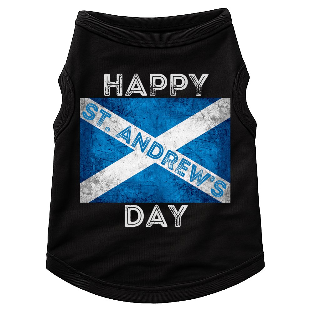 St Andrews Day Scotland Flag Scottish Happy Tartan Army Meaningful Gift Doggie Tank