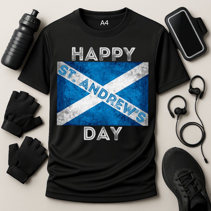 St Andrews Day Scotland Flag Scottish Happy Tartan Army Meaningful Gift Cooling Performance Crew T-Shirt