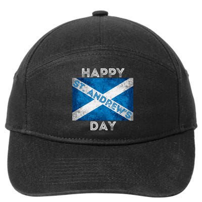 St Andrews Day Scotland Flag Scottish Happy Tartan Army Meaningful Gift 7-Panel Snapback Hat