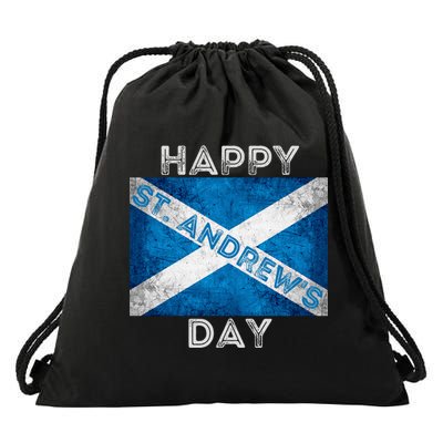 St Andrews Day Scotland Flag Scottish Happy Tartan Army Meaningful Gift Drawstring Bag