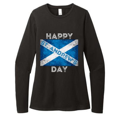 St Andrews Day Scotland Flag Scottish Happy Tartan Army Meaningful Gift Womens CVC Long Sleeve Shirt