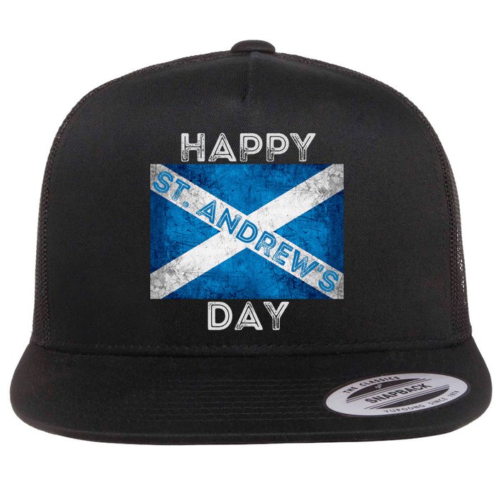 St Andrews Day Scotland Flag Scottish Happy Tartan Army Meaningful Gift Flatbill Hat