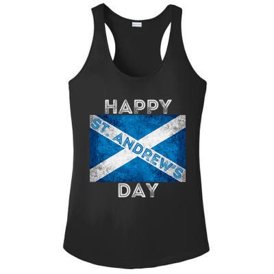 St Andrews Day Scotland Flag Scottish Happy Tartan Army Meaningful Gift Ladies PosiCharge Competitor Racerback Tank