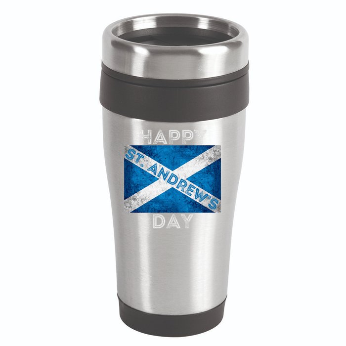 St Andrews Day Scotland Flag Scottish Happy Tartan Army Meaningful Gift 16oz Travel Tumbler