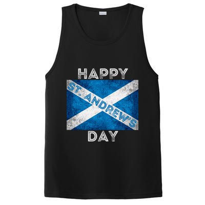 St Andrews Day Scotland Flag Scottish Happy Tartan Army Meaningful Gift PosiCharge Competitor Tank