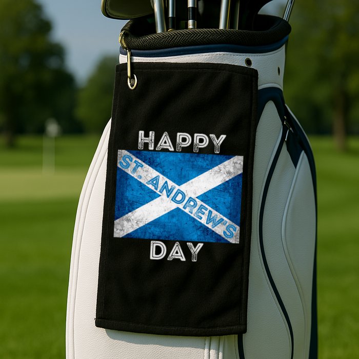 St Andrews Day Scotland Flag Scottish Happy Tartan Army Meaningful Gift Golf Towel