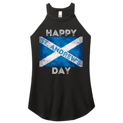 St Andrews Day Scotland Flag Scottish Happy Tartan Army Meaningful Gift Women's Perfect Tri Rocker Tank